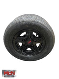 10inch head on view alloy wheel piano black