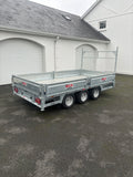 12ft x 6ft,7” Tri axle Flatbed Trailer