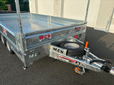 16ft Flatbed Tri Axle Trailer