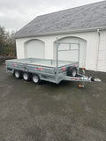 12ft x 6ft,7” Tri axle Flatbed Trailer