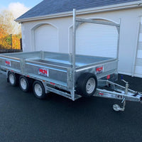 12ft FlatBed Tri Axle Trailer