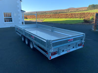 16ft Flatbed Tri Axle Trailer